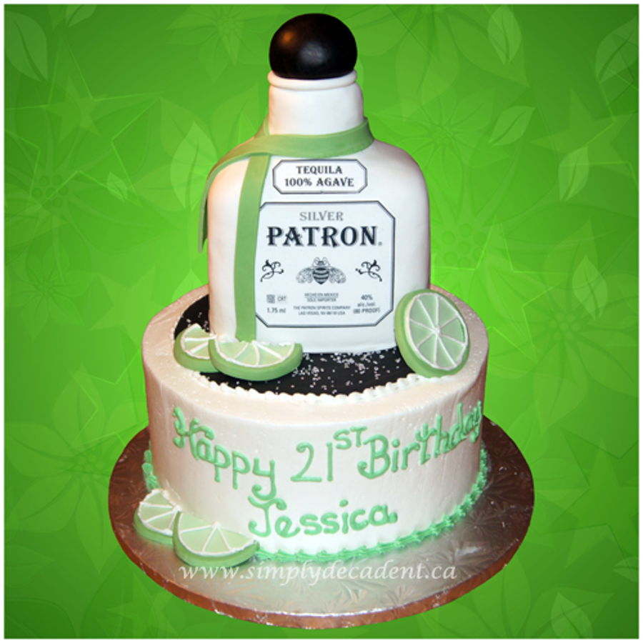 Patron Tequila Birthday Cake