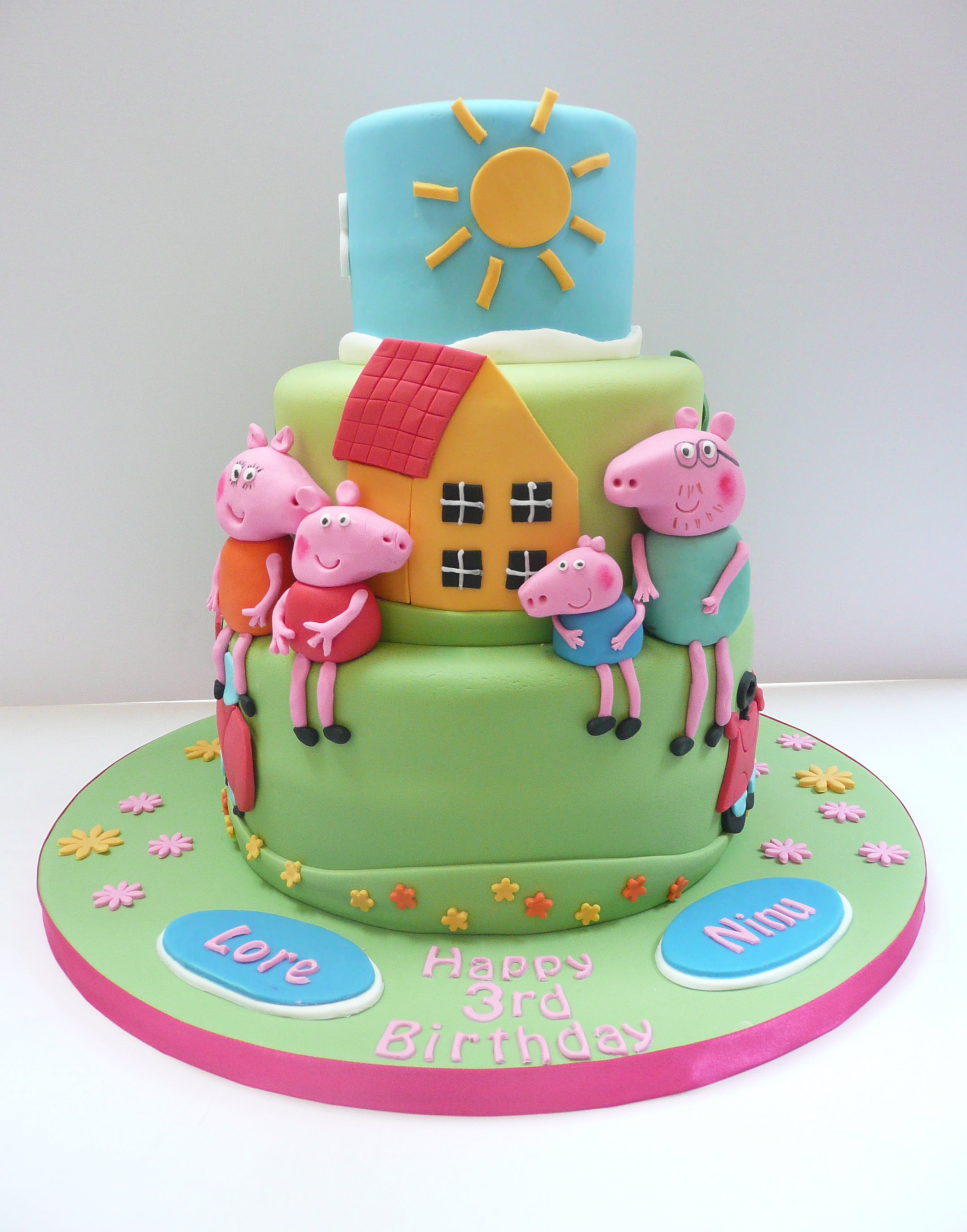 Peppa Pig Birthday Cake