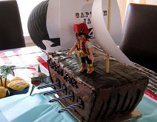 Pirate Ship Birthday Cake