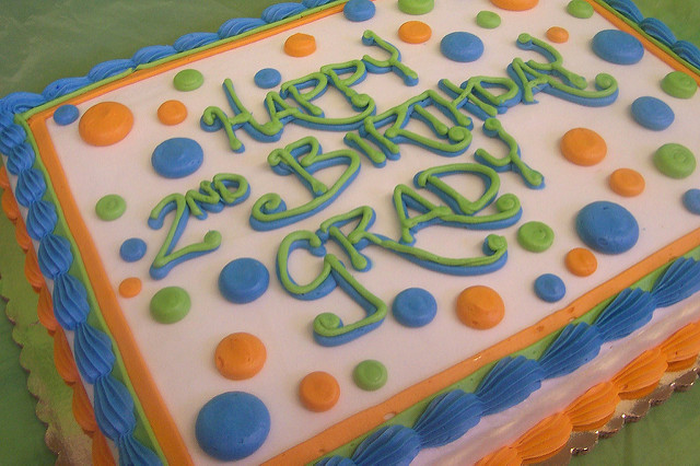 Polka Dot Sheet Cake