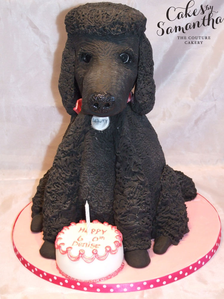 Poodle Birthday Cake