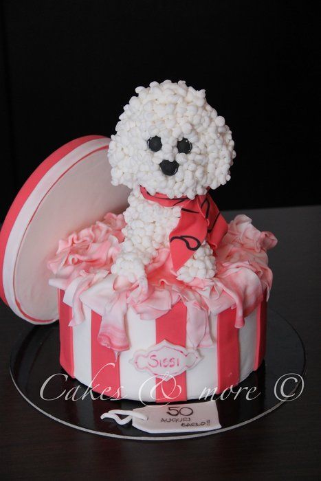 10 Photos of Poodle Shaped Birthday Cakes