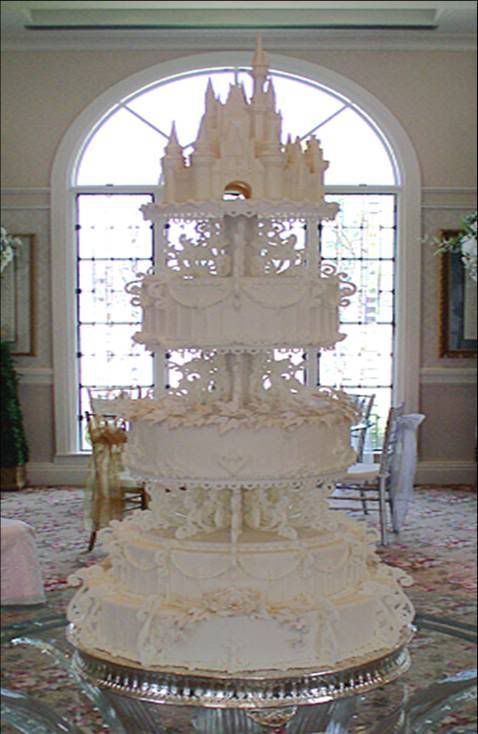 Princess Wedding Castle Cake