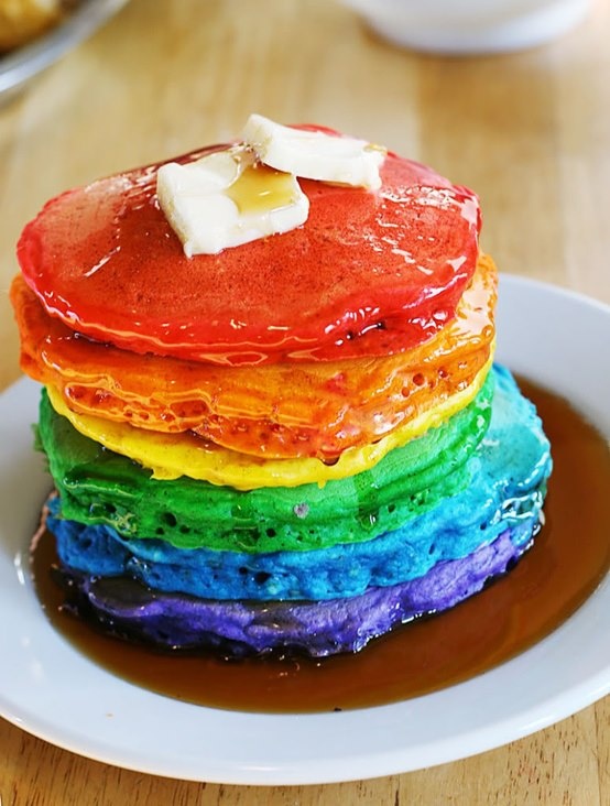 9 Photos of Fun Colored Pancakes