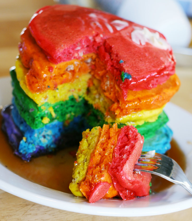 Rainbow Pancakes