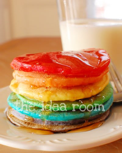 Rainbow Pancakes