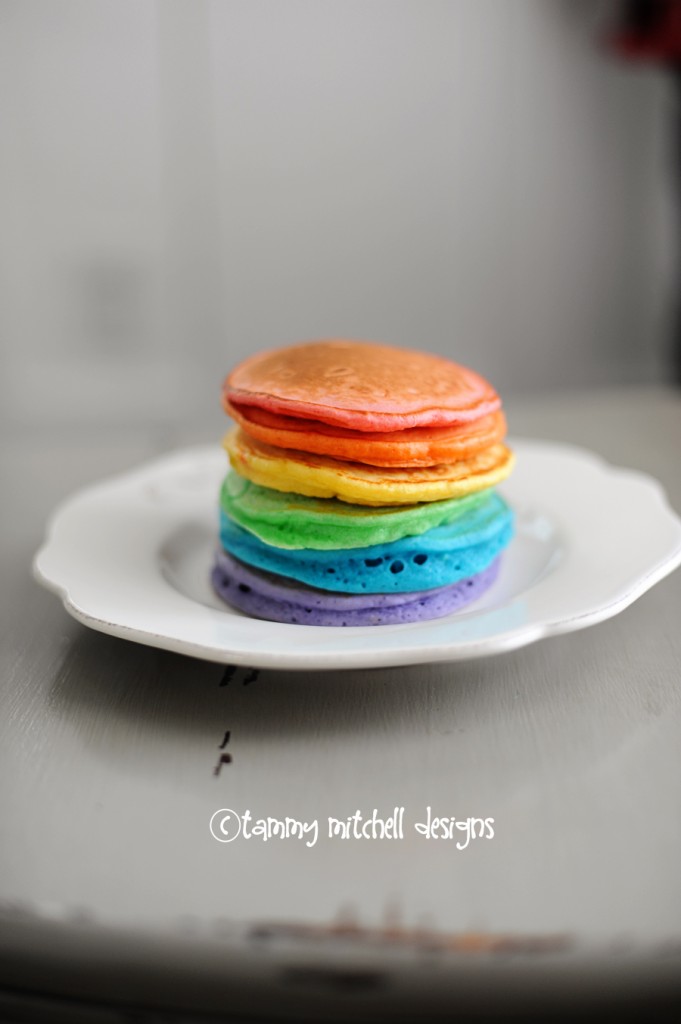 Rainbow Pancakes