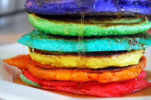 Rainbow Pancakes