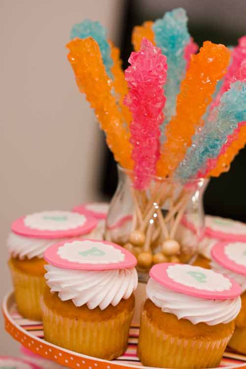 Rock Candy Cupcake Idea