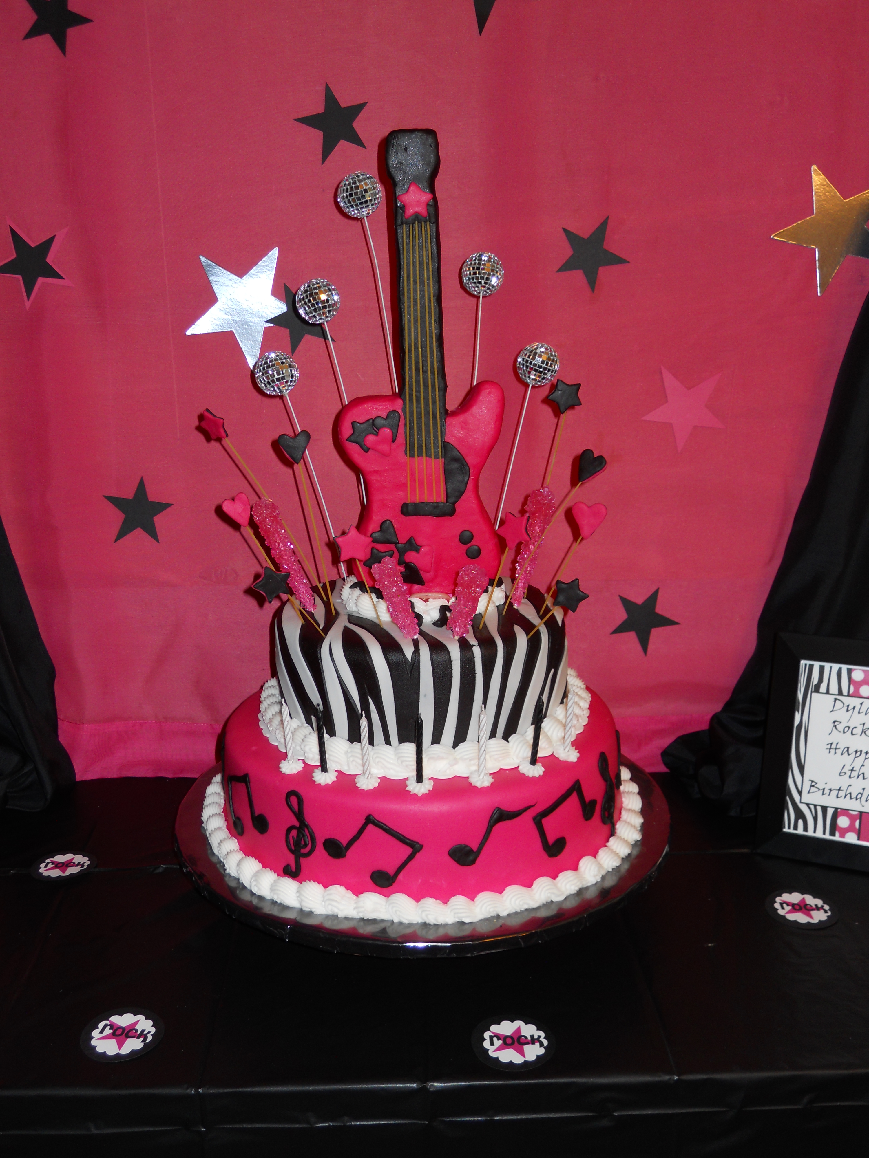 Rock Star Party Cake Ideas