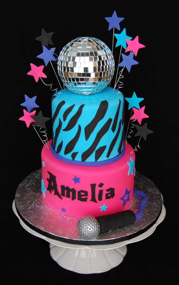 Rockstar Girl Birthday Cake