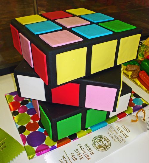 Rubix Cube Cake