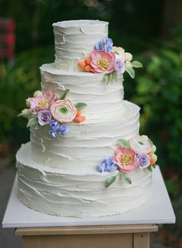 Rustic Buttercream Wedding Cake