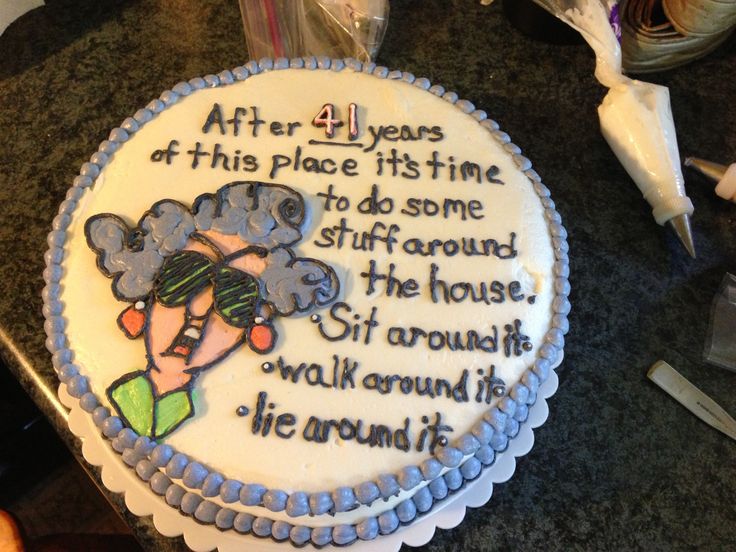 Secretary Retirement Cake Ideas