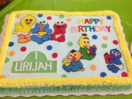 Sesame Street Birthday Cake