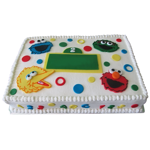 Sesame Street Birthday Sheet Cake