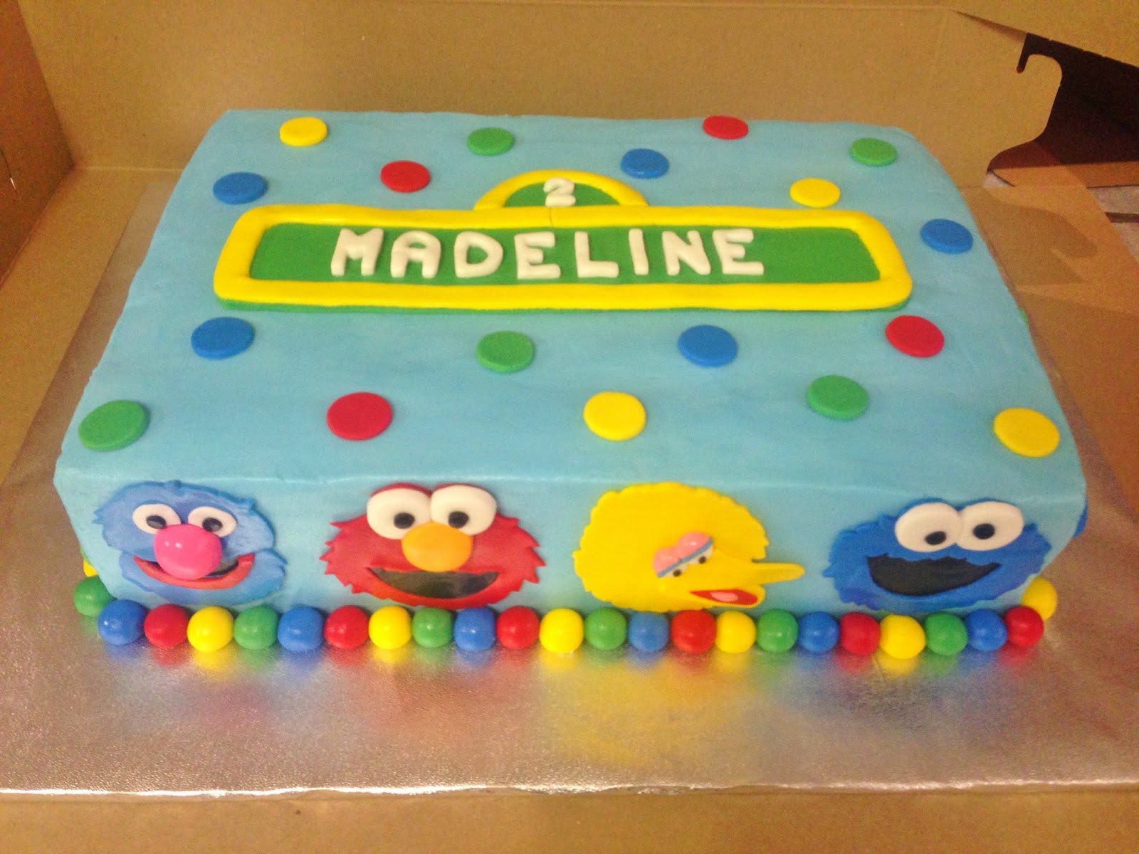 Sesame Street Sheet Cake