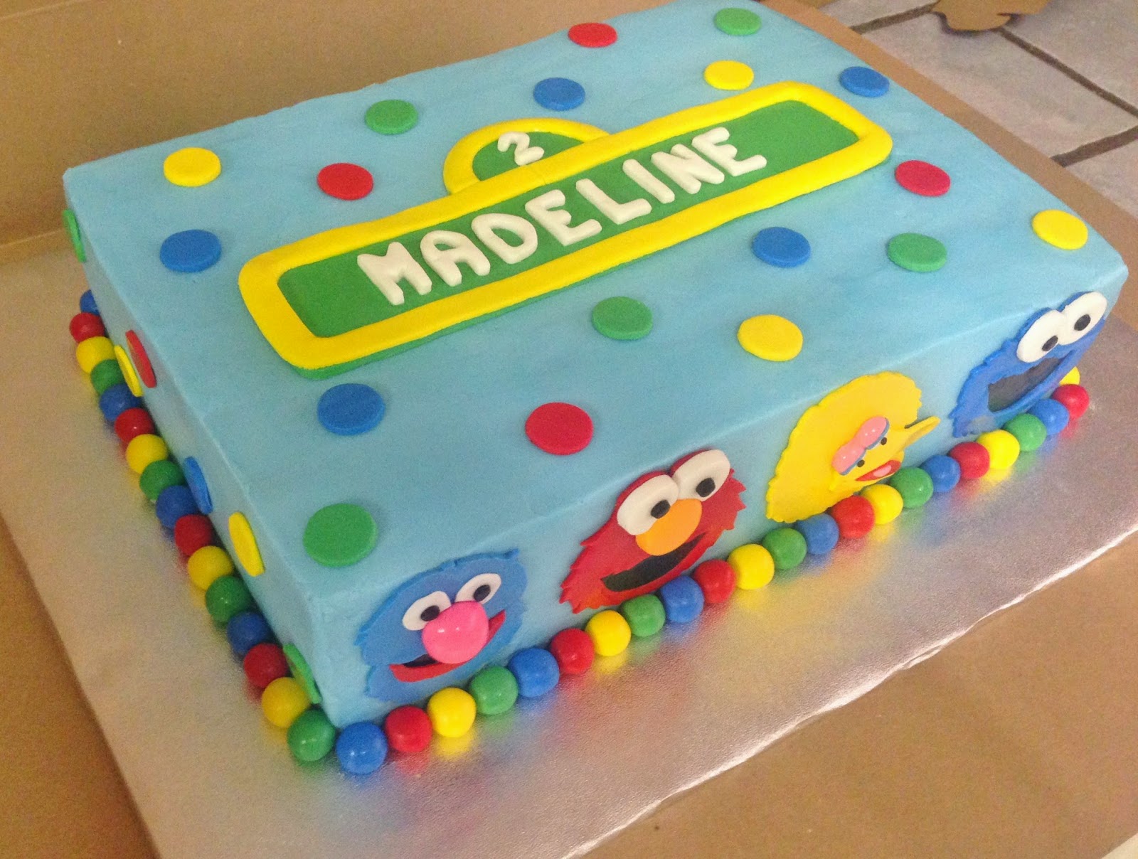 Sesame Street Sheet Cake