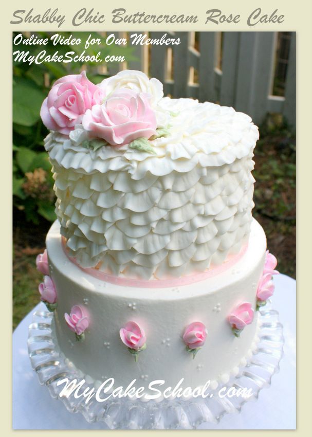 Shabby Chic Buttercream Cake