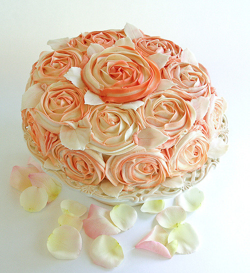 Shabby Chic Rose Cake