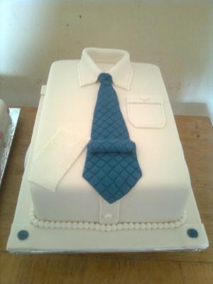 Shirt and Tie Birthday Cake