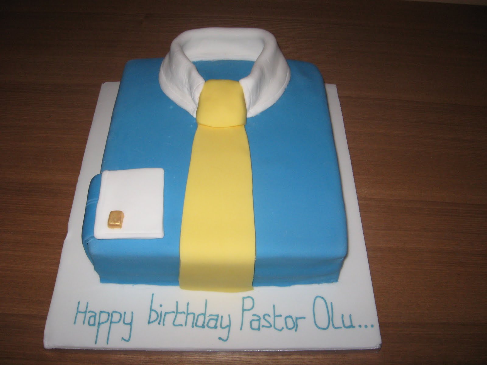 Shirt and Tie Cake Design