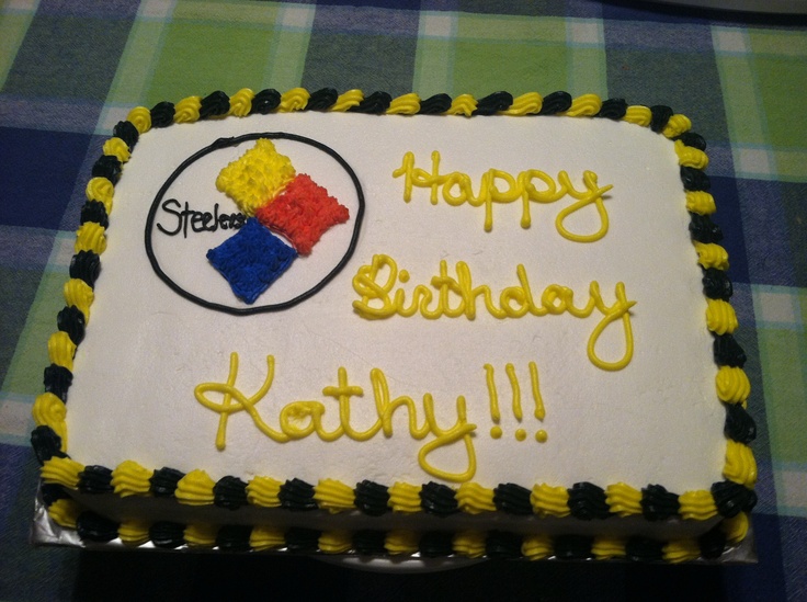 Steelers Birthday Cake