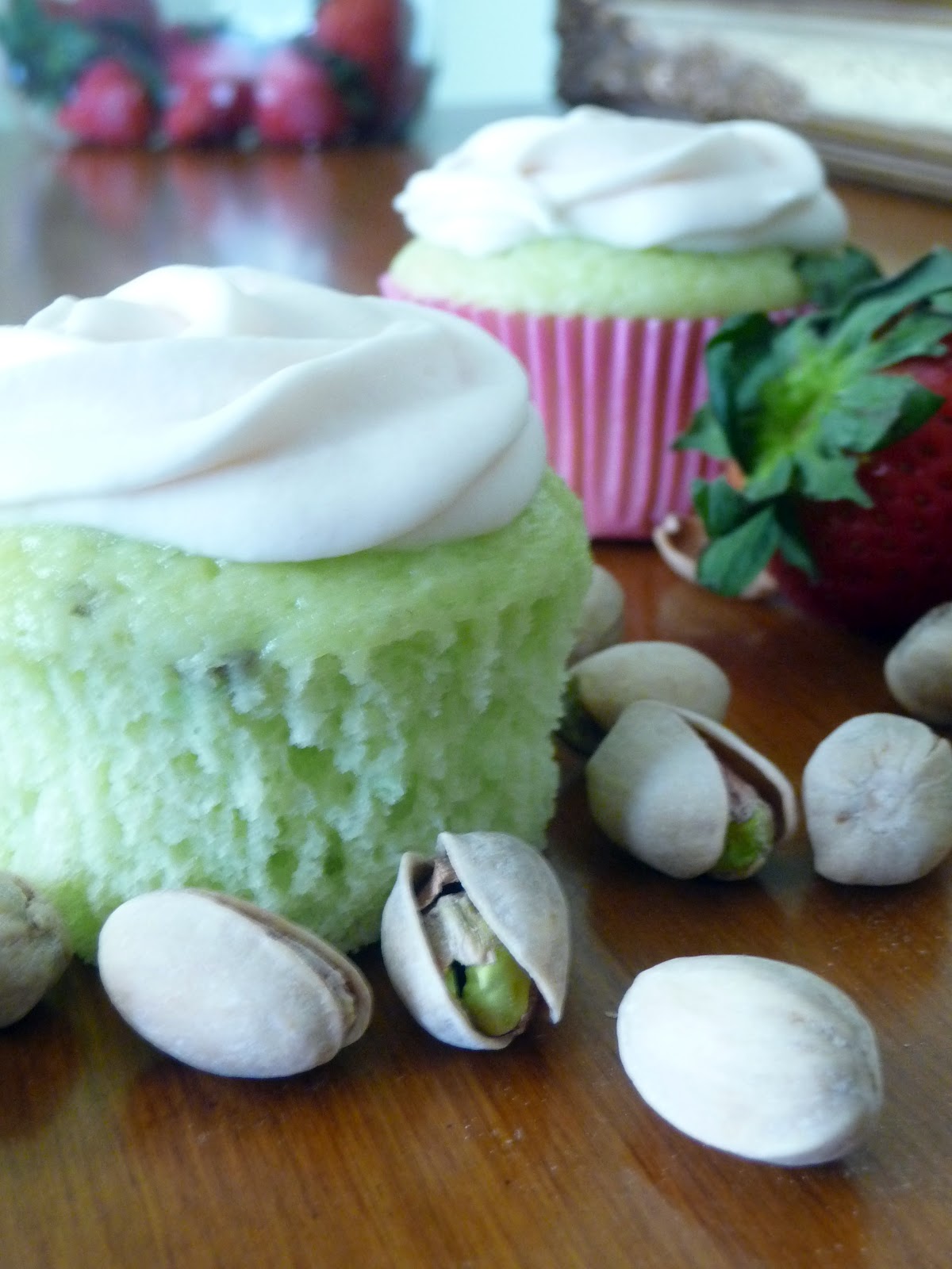 Strawberry Cupcakes with Cream Cheese Frosting