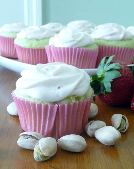 Strawberry Cupcakes with Cream Cheese Frosting