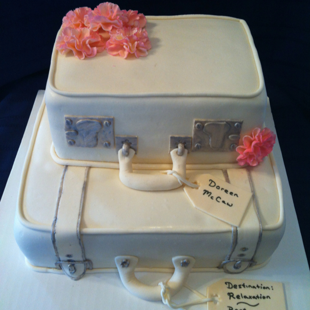 Suitcase Retirement Cake Ideas