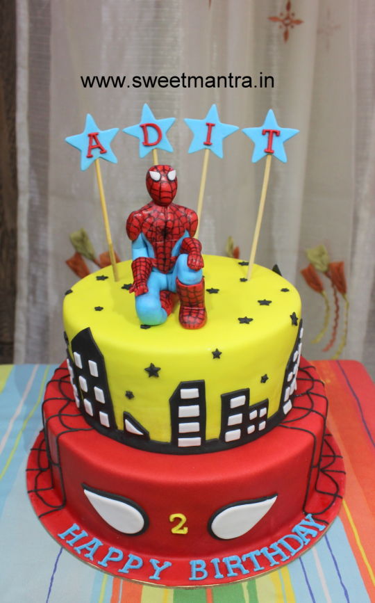 Superhero Theme Birthday Cake