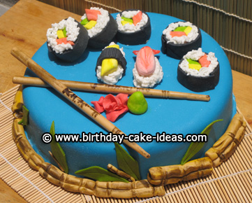 Sushi Birthday Cake Ideas