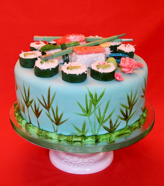 Sushi Themed Birthday Cake