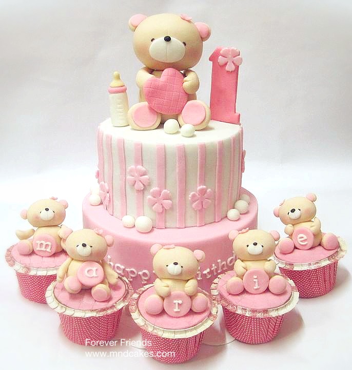 Teddy Bear Birthday Cake