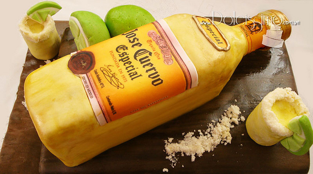 Tequila Bottle Birthday Cake