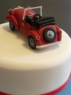 Vintage Car Birthday Cake