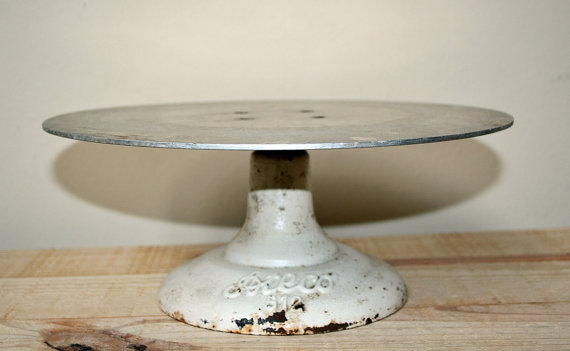 Vintage Cast Iron Cake Stand