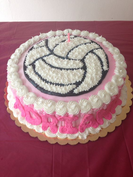 Volleyball Birthday Cake