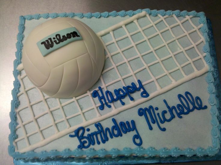 Volleyball Birthday Cake