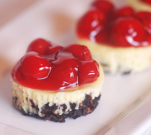 Weight Watchers Mini Cherry Cheesecakes