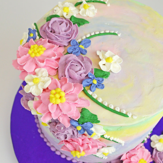 Wilton Flower Cake Pastel