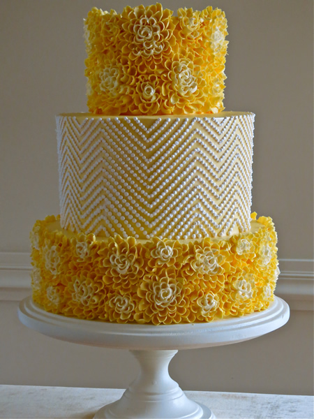 Yellow Wedding Cake