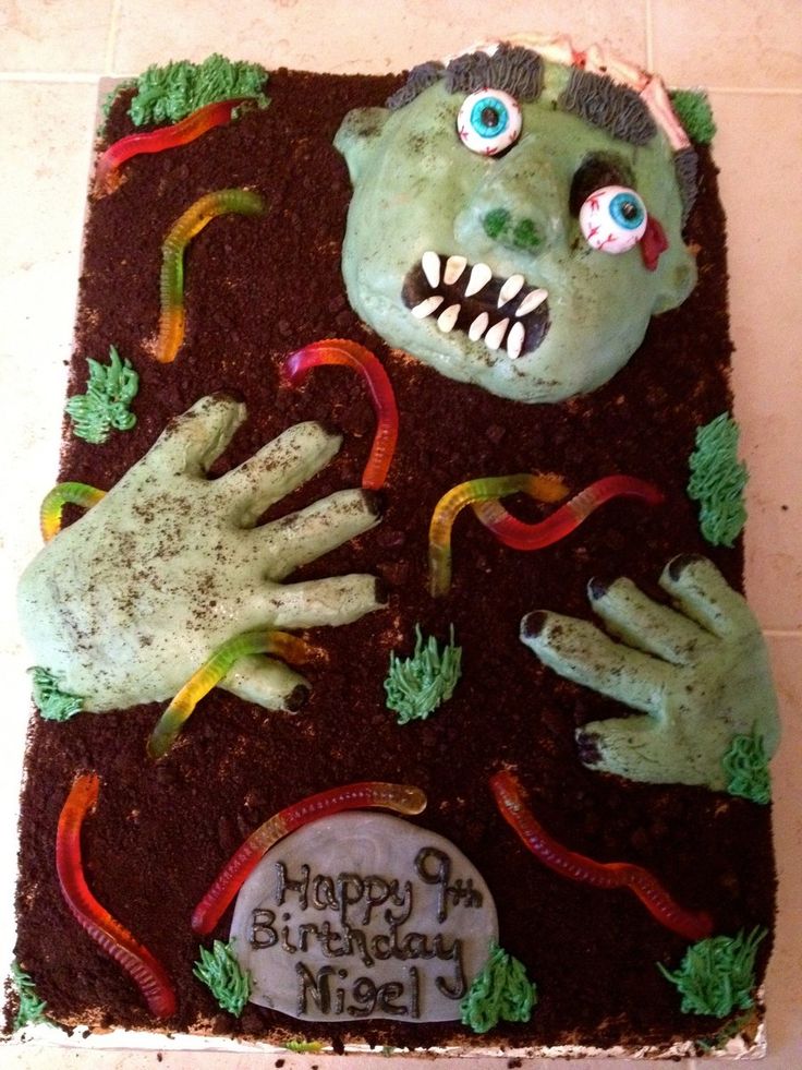 Zombie Birthday Cake Ideas