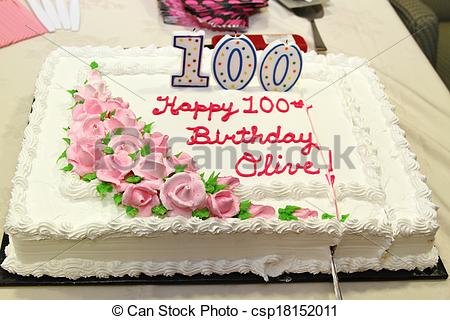 100 Year Old Birthday Cake