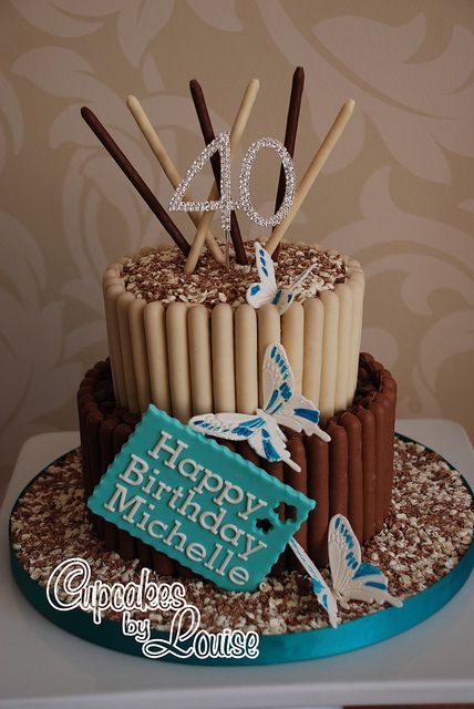 2 Tier Chocolate Birthday Cake