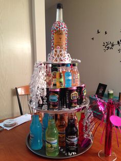 21st Alcohol Birthday Cake