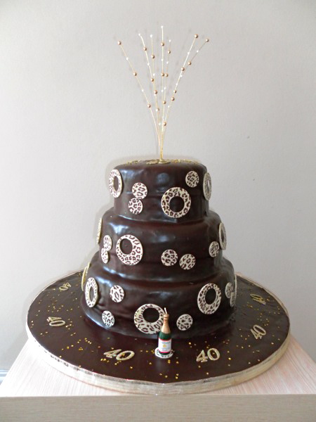 3 Tier Chocolate Birthday Cake