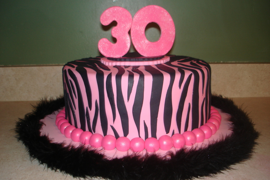 30th Zebra Print