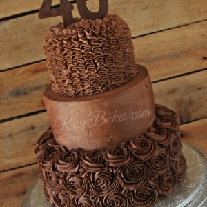 40th Birthday Chocolate Cake