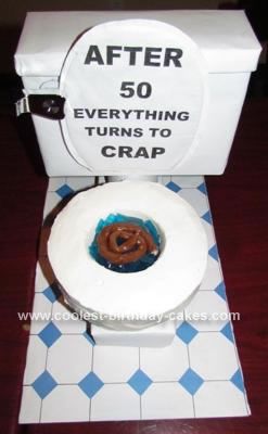 50th Toilet Birthday Cake Idea